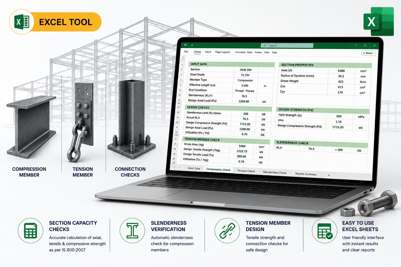 Steel Design - Tension and Compression Member